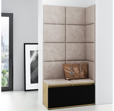 EMI 2 előszobafal, Trinity 02/Artisan + fekete