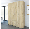 Šatní skříň SID 4d3s (70410), Dub sonoma