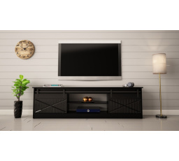 Tv komód GRANERO, Fekete