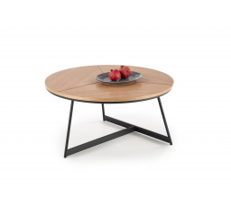 KARIDA konferencia asztal, tölgy/fekete