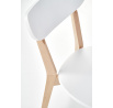 BUGGI étkezőszék, fehér