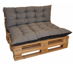 Polstry na paletový nábytek sada Basic - látka šedý melír