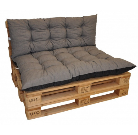 Polstry na paletový nábytek sada Basic - látka šedý melír