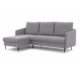 Narożnik Taila Mini z funkcją spania / Loft 19 / czarne nogi / strona lewa