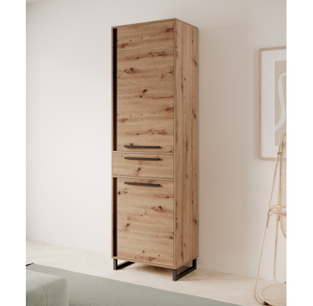 Magas szekrény ARIA Artisan+Fekete