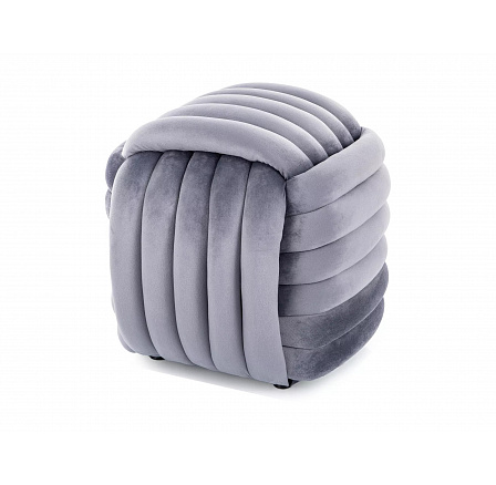 BRUNI puff, Szürke bársony