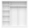 ARIS 3DP1L ruhásszekrény, Fehér