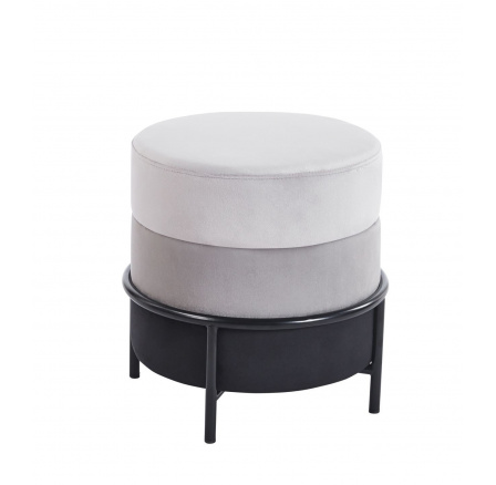 Taburet P8-FX (B). világosszürke / szürke / fekete