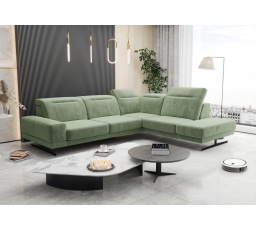 NAROŻNIK FIORE 265x220 CM - Odcienie zieleni , prawa