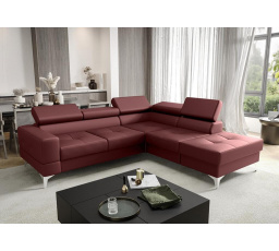 NAROŻNIK SKÓRZANY Z FUNKCJĄ SPANIA TOSCANIA II 230x250 - prawa , Skóry naturalne - Wybierz swój kolor