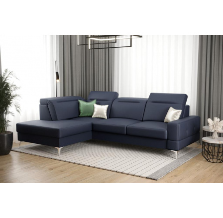NAROŻNIK MALIBU MINI SKÓRA NATURALNA 180X250 - lewa , Skóra granatowa NAROŻNIK MALIBU MINI SKÓRA NATURALNA 180X250 - lewa , Skóra granatowa