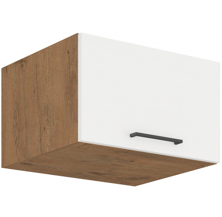 Horní skřínka VEGAS - 60 NAGU-36 1F, Dub Lancelot / Bílý lesk