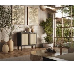 JUTA 100 komód, matt fekete