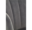 Étkezőszék K386, szürke bársony