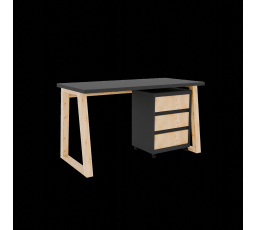 Íróasztal konténerrel Iwo I Grafit+Artisan