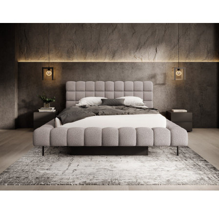 Bed Magentta + metal frame/ gas lift / bedding box 180x200 Jaffray 03 1