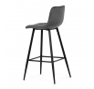 Barová židle, šedá, látka,AUB-X7015 GREY2