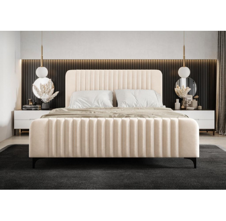 ŁÓŻKO MODENA - 140 cm x 200 cm , Wybierz własny kolor - Galeria tkanin poniżej