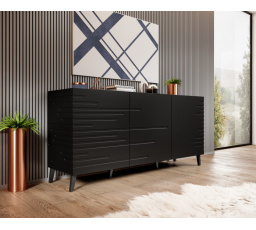 NOVA komód, matt fekete