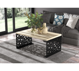 RINA dohányzóasztal 100x60 Fekete+Sonoma