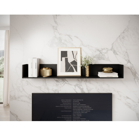 Raftt Shelf Czarny 150x20 Not applicable