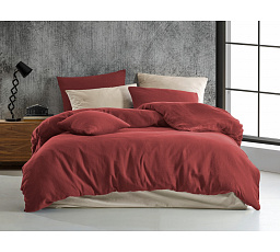 Mušelínové povlečení 140x200, 70x90 cm vínové