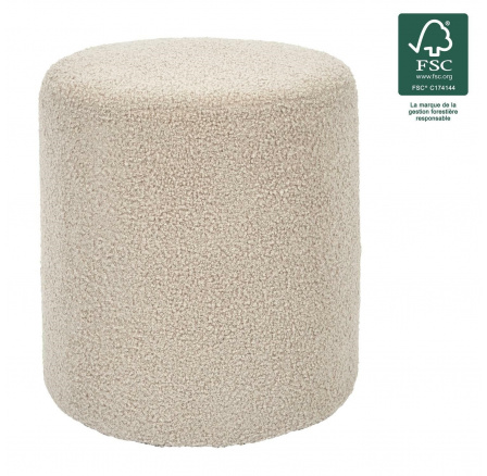 Pufa Rhea boucle taupe