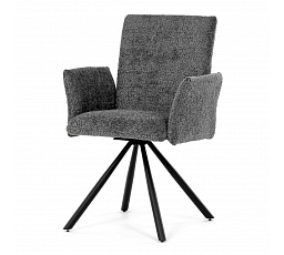 Jídelní židle, šedá, látka bouclé, DCH-W1117 GREY2
