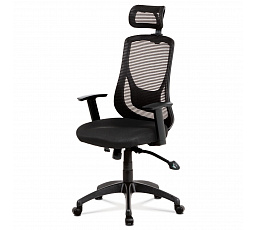 Kancelářská židle, synchronní mechanismus, černá síťovina, KA-A186 BK