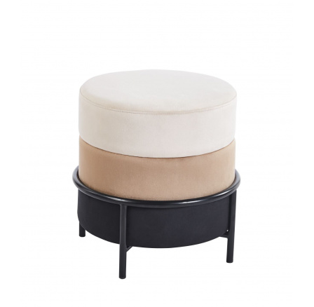 Puff P8-FX (B) bézs / cappuccino / fekete