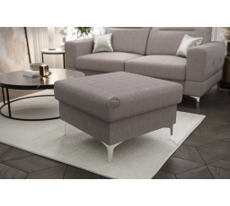 PUFA TAPICEROWANA MALIBU 70X70 CM - Odcienie szarości