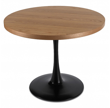 Stół LINO 100 cm Dąb Złoty/Czarny