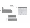 Postel - boxspring SOFIA - Kronos 19