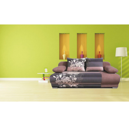 Pohovka Futon, hnědý květ Pohovka Futon, hnědý květ