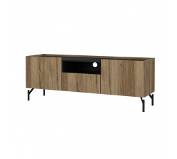 TV komoda Bertil 202, dub catania/černý mat