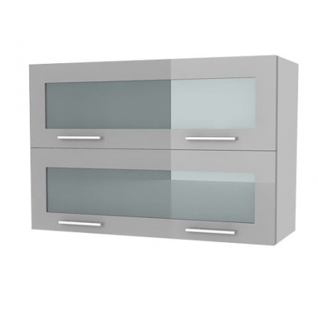 Kuchyňská skříňka Femme KL80 2W, šedý lesk