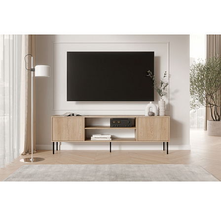 TV-szekrény DOMI 180 2D, Cremona tölgy TV-szekrény DOMI 180 2D, Cremona tölgy