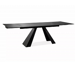 SALVADORE 160 étkezőasztal, matt fekete
