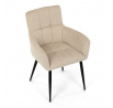 Jídelní židle, béžová, látka, DCH-P3146 CRM2