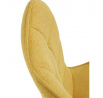 Jídelní židle, žlutá, látka, HC-462 YEL2