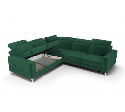 NAROŻNIK ROZKŁADANY MALIBU MAX 250x250 - lewa , Wybierz własny kolor - Zapisz swój wybór - Galeria tkanin poniżej