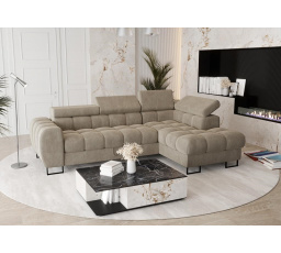 NAROŻNIK ROZKŁADANY ASPEN MINI 260x170 CM - prawa , Odcienie beżu