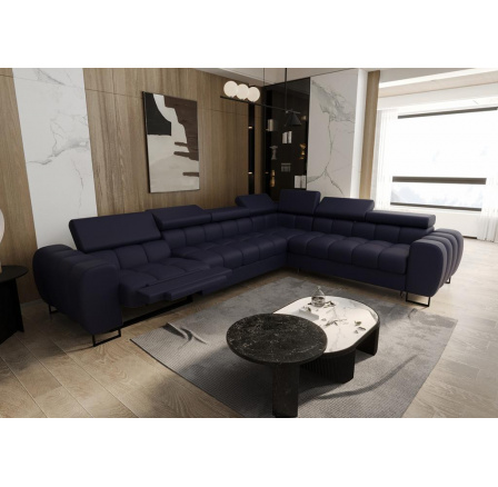 NAROŻNIK ASPEN MAX RELAX SKÓRA NATURALNA 330x260 CM - Skóry naturalne - Wybierz swój kolor , prawa