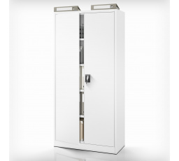 JAN fém irodai iratszekrény, 900 x 1850 x 400 mm szürke