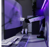 49 hüvelykes monitor tartó, szürke-fekete LED RGB X-ARM
