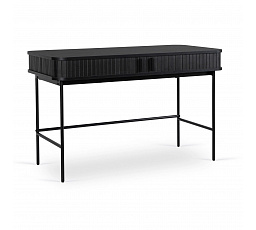 Biurko TRISH 120 cm Ryflowane Czarne
