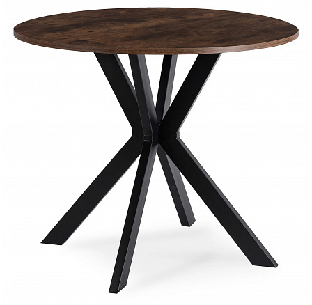Stół LAUREN 80 cm Dąb Rustykalny/Czarny