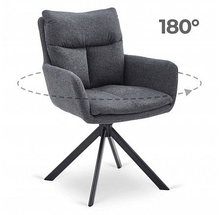 Krzesło Obrotowe PAUL Ciemnoszare