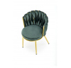 Étkezőszék K517, Sötétzöld/Arany