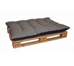 Paletový sedák / zahradní matrace šedý melír